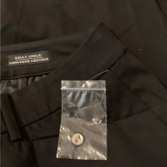 LORD & TAYLOR Woman Pants 16W Black Stretch Cotton Kelly Ankle NWT - Picture 9 of 10